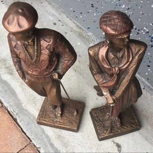 VINTAGE AUSTIN  SCULPTURE GOLF COUPLE  SCULPTURE